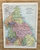 Map of Northern England