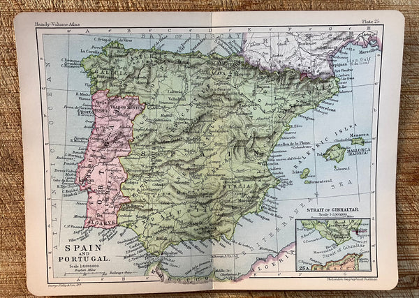 Map of Spain & Portugal