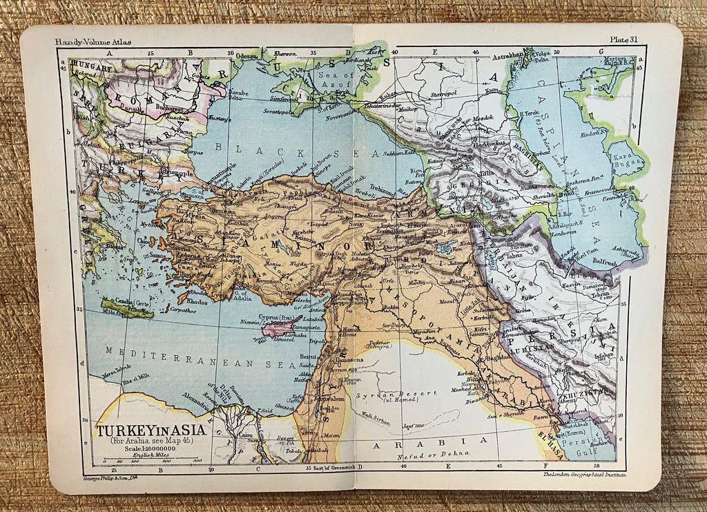 Map of Turkey in Asia – The Map Man
