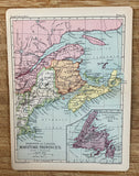 Map of The Maritime Provinces of Canada