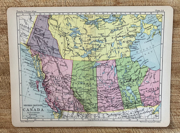 Map of Western Canada