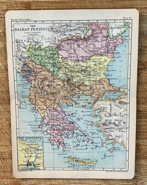 Map of The Balkan Peninsula