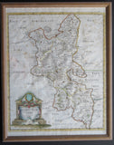 Framed 1695 Map of Buckinghamshire by Morden.