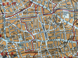 Mounted 1920 Street Plan of Camberwell and New Cross.