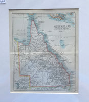 1890 Map of Queensland