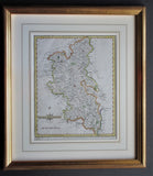 Framed 1793 Map of Buckinghamshire by Cary.