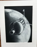 1954 Mounted Orbiting Martian Probe print by RA Smith