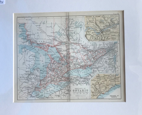 1890 Map of Ontario