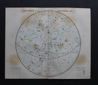 Set of four 1846 Maps of the Heavens by Dower.