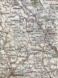 Small Mounted 1920 Map of Matlock and Dovedale.