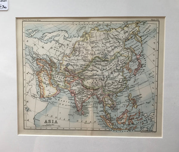 1890 Map of Asia