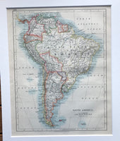 1909 Map of South America