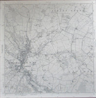 Large Unframed 1960 Ordnance Survey map of Chesham and Environs
